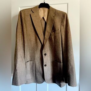 Nigel’s Drape Clothing Mens Beautiful Tan Wool Suit Jacket